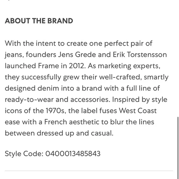 * | FRAME | Le High Straight Jeans. Size 26. - Picture 5 of 12